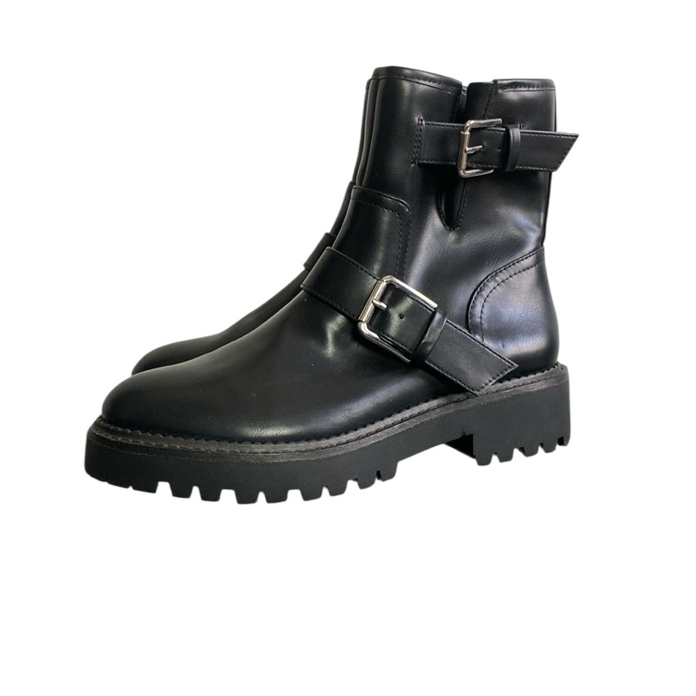 Nordstrom black buckle boots